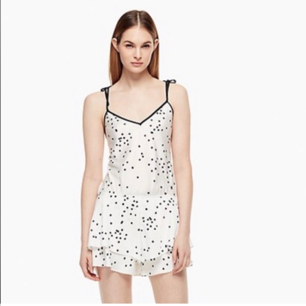 NWT Kate Spade Dream a little dream silk romper